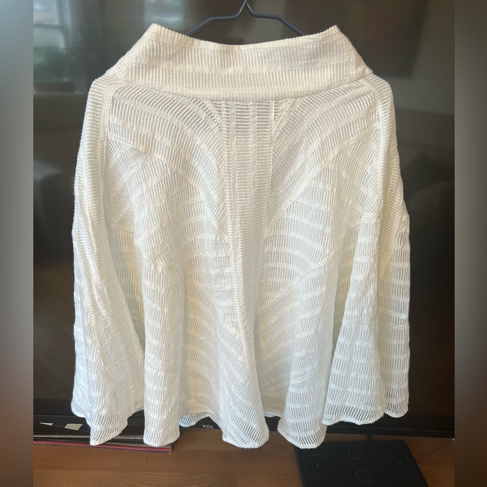 Marciano Textured Cream Midi Skirt